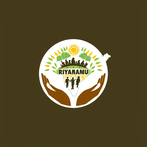Professional logo design. Riyanshu welfare foundation It should have the map of India and grains, sun, trees, people and hands, the entire logo should be in a circle 