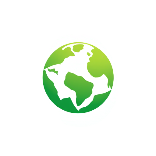 Professional logo design. green earth logo without any text