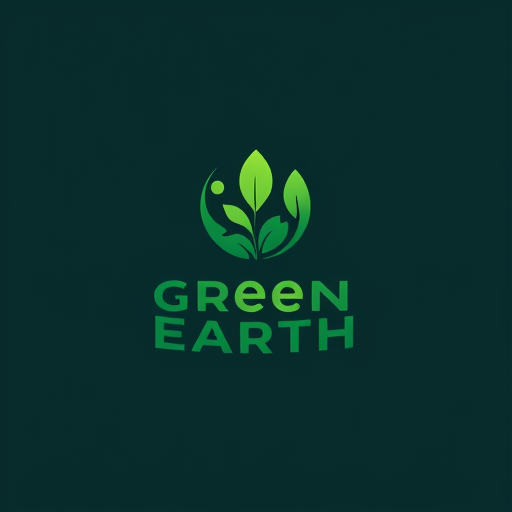 Professional logo design. green earth logo