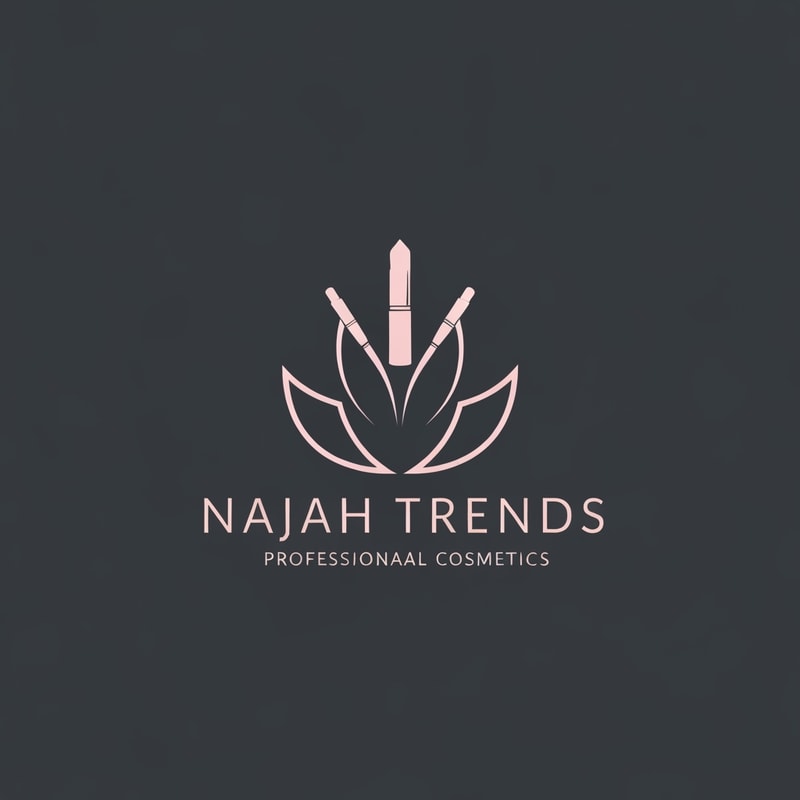 Professional logo design. Cosmetics brand named "NAJAH TRENDS"