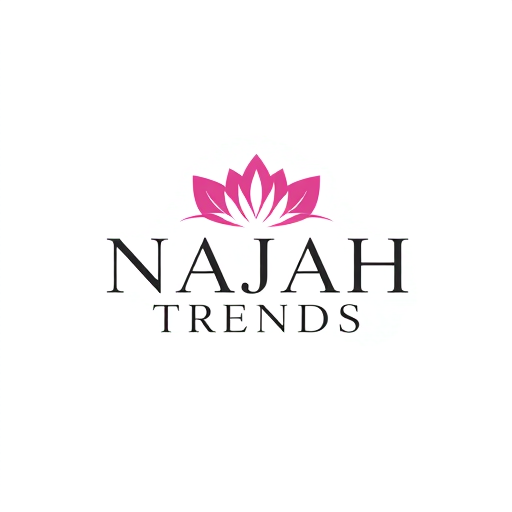Professional logo design. Cosmetics brand named "NAJAH TRENDS"