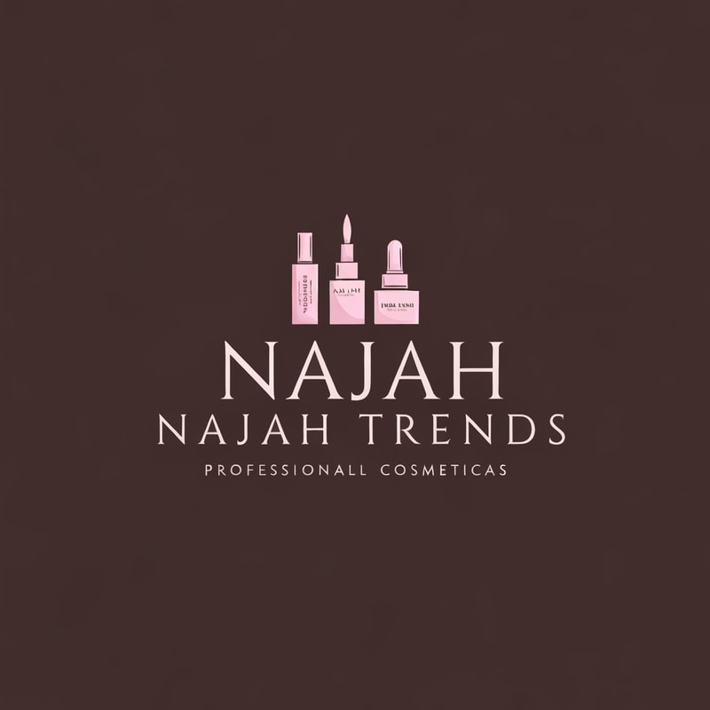 Professional logo design. Cosmetics brand named "NAJAH TRENDS"