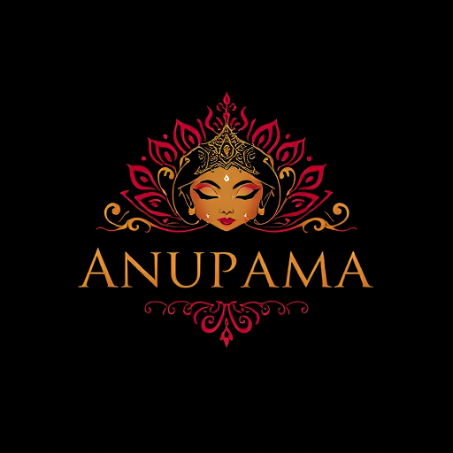Professional logo design. Be Apsara with ANUPAMA makeup