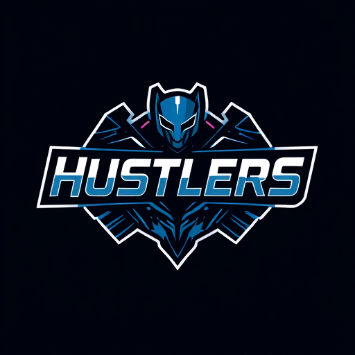 Professional logo design. Design Logo of "Hustlers" make it look technical, , futuristic. Design it's font and don't add any human figure or animal or creature or robot