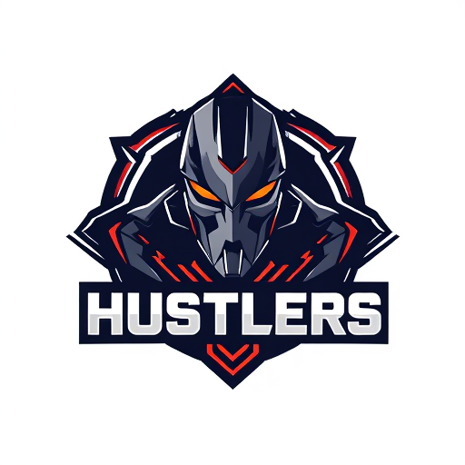 Professional logo design. Design Logo of "Hustlers" make it look technical, robotic, futuristic