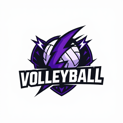 Professional logo design. can u create simple logo for volleyball team with lightning theme and some good colors tshirt is black and purple please