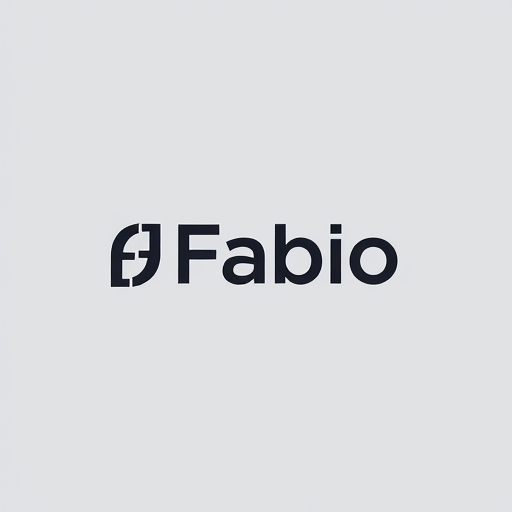 Professional logo design. a logo minimal for producer the name is Fabio