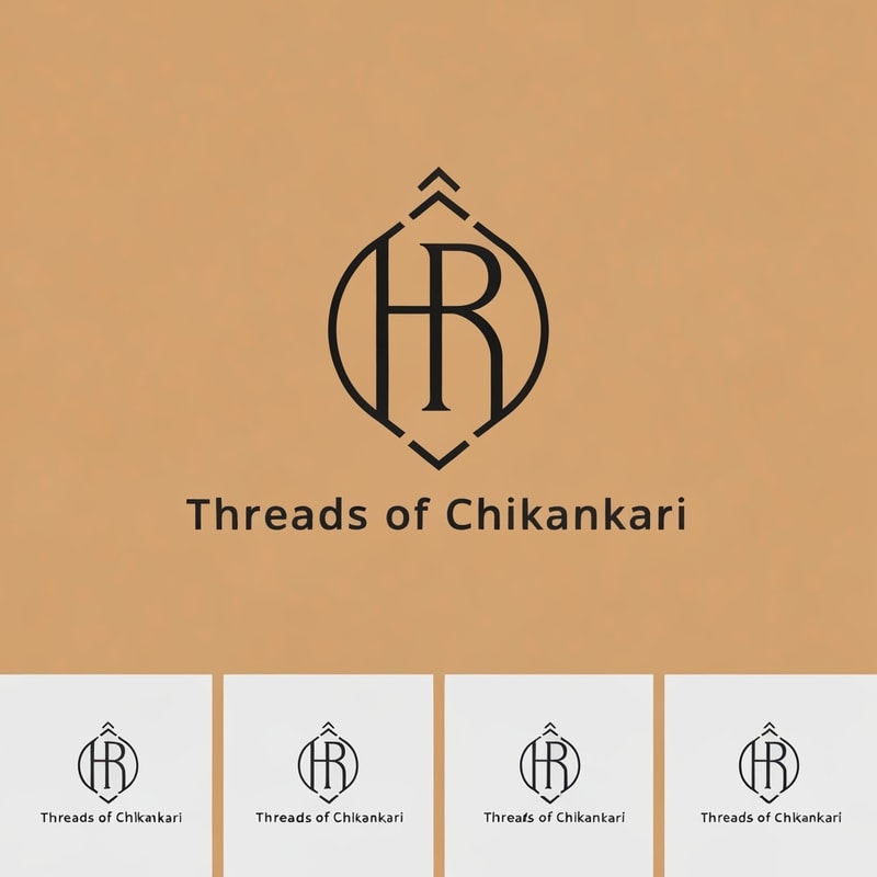 Professional logo design. generate a logo with initials of "Threads of Chikankari". generate some more logos. 