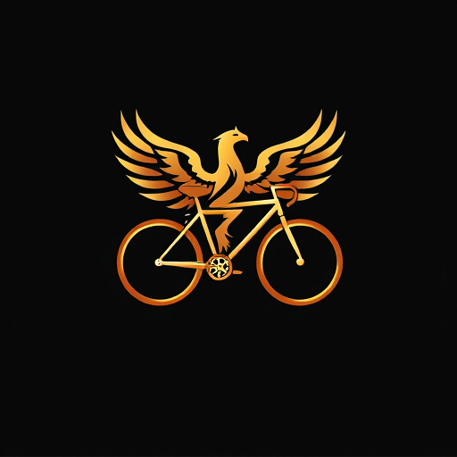 Professional logo design. I want a logo that is very modern and luxuriousCombining a phoenix and a bicycle