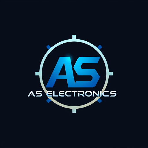 Professional logo design. AS ELECTRONICS ka logo