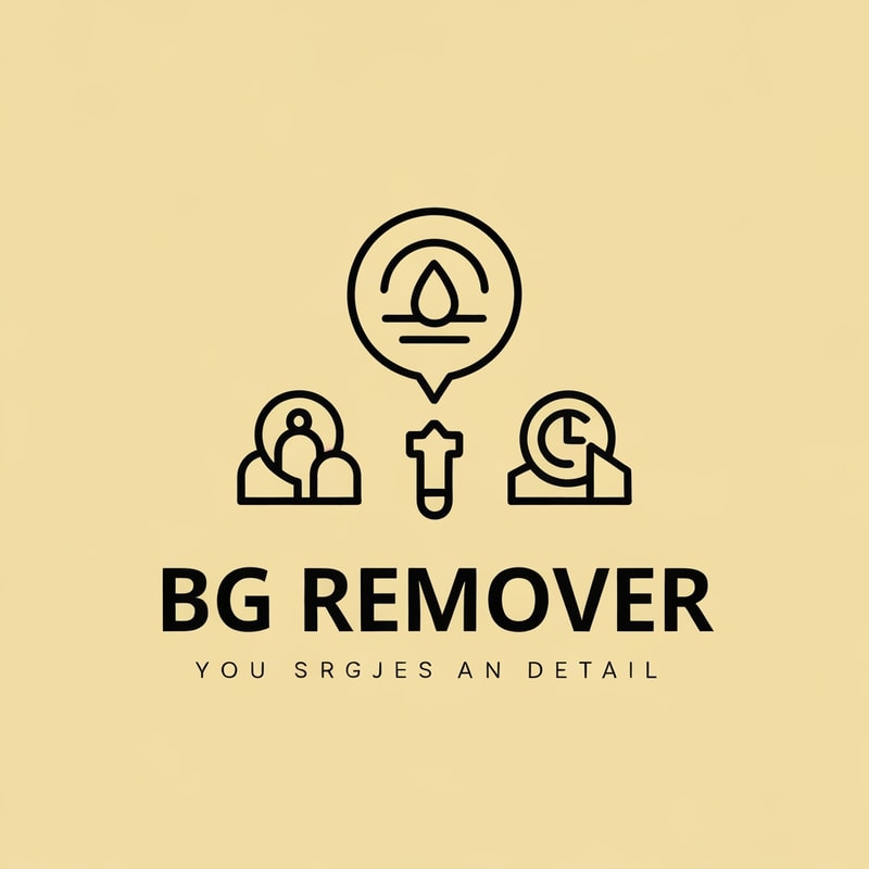 generate a logo for bg remover website, don't mention the any text use unique icons  ,that tells about the website detail way.