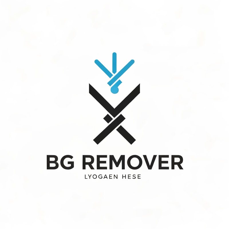 generate a logo for bg remover website, don't mention the any text use unique icons ,that tells about the website detail way.