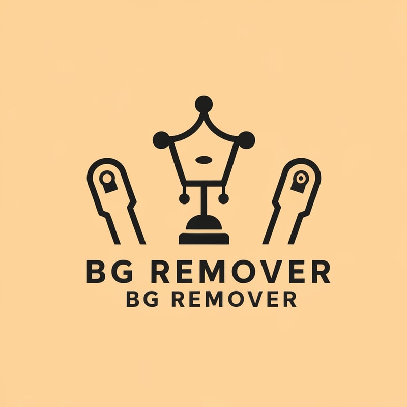 generate a logo for bg remover website, don't mention the any text use unique icons  ,that tells about the website detail way.