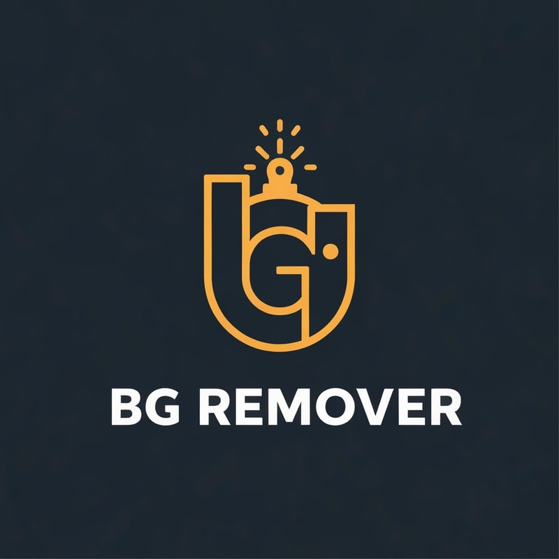 generate a logo for bg remover website, don't mention the any text use unique icons ,that tells about the website detail way.