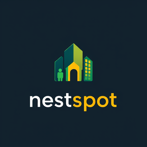 Professional logo design. i want a logo "nestspot" use location icon or humans staying in building
