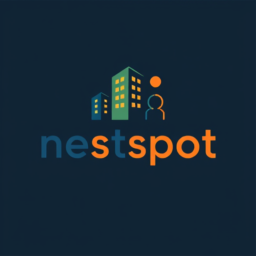 Professional logo design. i want a logo "nestspot" use location icon or humans staying in building