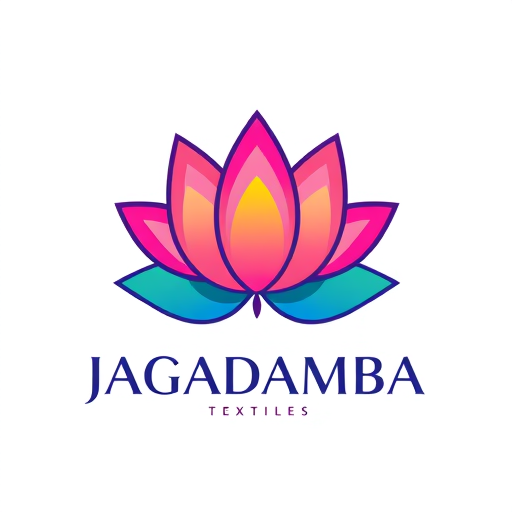 Professional logo design. DESIGN A LOTUS FLOWER LOGO LOGO FOR JAGADAMBA TEXTILES BY USING VIBRANT COLOURS 
