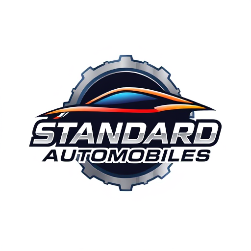 Professional logo design. CREATE A VECTOR IMAGE THAT I CAN USE LATER TO MODIFY IN CANVA MASED ON THE CONTEXT BLOW : Design a bold and PROFESSIONAL logo for 'STANDARD AUTOMOBILES,' a multi-brand car garage. The logo should evoke professionalism, cutting-edge technology, and trust. Emphasize automotive imagery—such as a stylized car, gear, or diagnostic circuit elements. Incorporate sleek metallic shades (silvers, blues, or blacks) to reflect advanced diagnostic tools like Bosch KTS, Launch-431, X-Tool, and Bosch ESI-tronic 2.0 Software. Use clean, sharp lines and either a minimalist or futuristic style. Include the name 'STANDARD AUTOMOBILES' prominently. The design must communicate expertise in high-tech car diagnostics and universal servicing for all car brands."