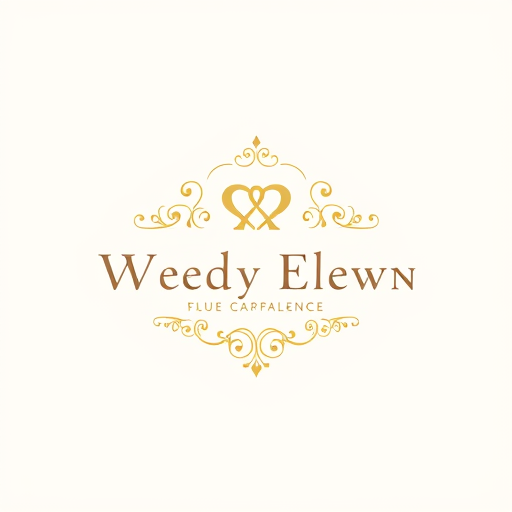 Professional logo design. SF font logo in for wedding function