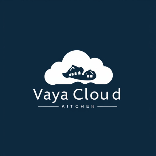 Professional logo design. Vaya Cloud Kitchen —use some different design, increase width and decrease height