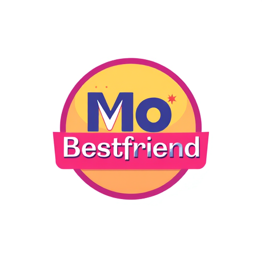 Professional logo design. make "Mo Bestfriend" which is media channel where we put all business news and world news and all trend topic make with a genz ferriendly style and trendy look 