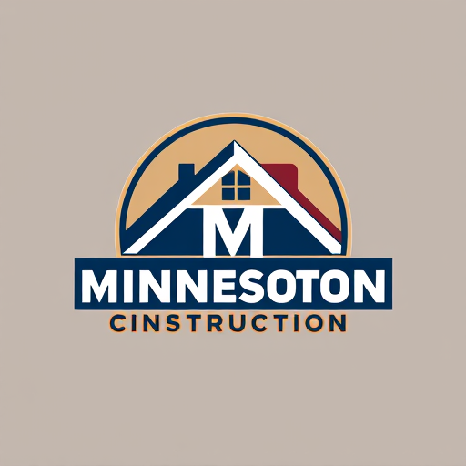 Professional logo design. MN Construction logo