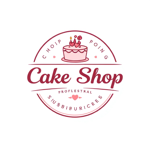 Professional logo design. Cake shop