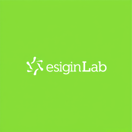 Professional logo design. generate a logo named design lab solutions for selling designs, logo, banner , flyer and business card color theme light green 