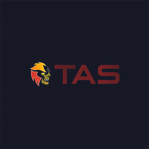 Professional logo design. The company name is TAS 