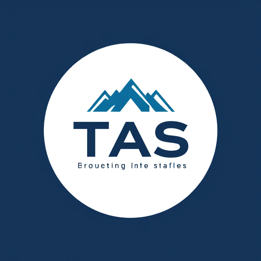 Professional logo design. The company name is TAS 