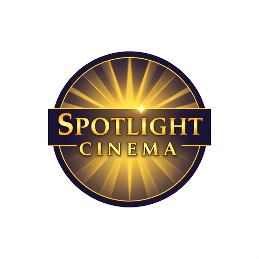 Professional logo design. ✨🎥 Step into the glow of dreams at Spotlight Cinema 🌙✨Where every frame is art, every scene a story, and every moment shines under the perfect spotlight. 🌌🍿Unique. Timeless. Aesthetic. 🎬