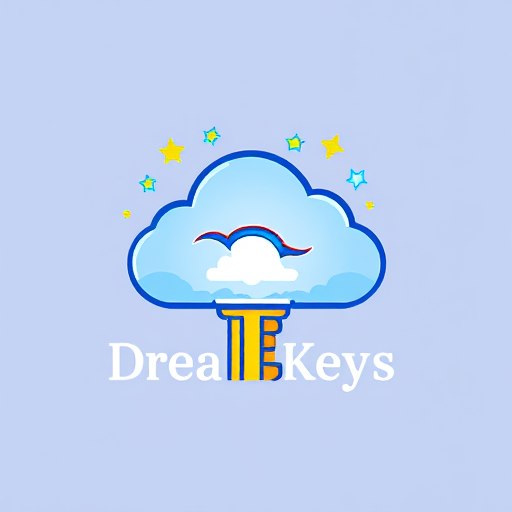 Professional logo design. key head should like cloud with zzz it should be a dream and body part "Dreamkeys " and tail patterens should like home icon
