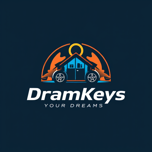 Professional logo design. we sale key chains for dream bike dream car and dream house it should represent on logo image key inside of logo content like Dreamkeys compant name dramkeys qoute unlock your dreams