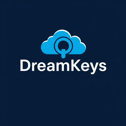Professional logo design. keys logo Dreamkeys it should like cloud is head of key and body is content Dreamkeys