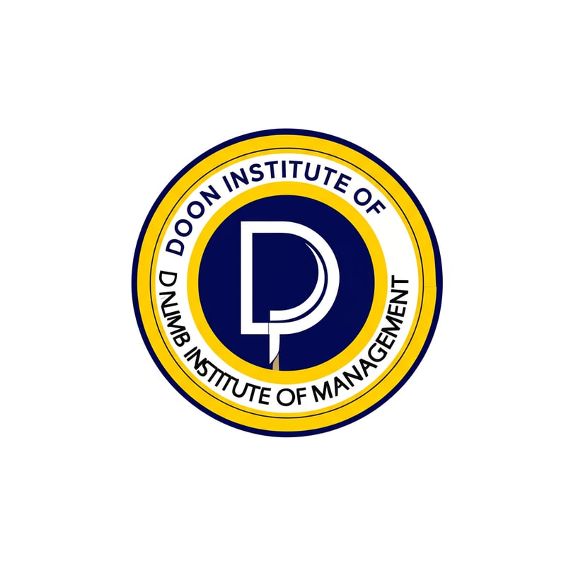 make a round logo wrte DOON Institute of management