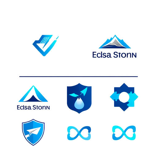 Professional logo design. Create a clean, professional logo grid layout for a Fiverr gig featuring 6 distinct logo concepts. The top row has three logos: 1) A modern minimalist logo with a stylized letter formed by combining a sleek pen nib and digital cursor using a gradient from navy blue (#0A2463) to cyan (#00B4D8), 2) An abstract geometric logo of interconnected hexagons forming a lightbulb in teal (#009688) and navy blue (#0D47A1), 3) An elegant fusion logo combining a mountain peak and rising wave in dark blue (#1976D2) to teal gradient. The bottom row has three logos: 4) A shield-shaped logo with a stylized key icon in royal blue (#1565C0) and silver gray (#B0BEC5), 5) A creative logo of a paper plane transforming into a bird in sky blue (#03A9F4) to ocean blue (#01579B) gradient, 6) An infinity symbol made with interconnected puzzle pieces in indigo (#283593) and turquoise (#00BCD4). All logos have a clean white background, professional presentation, and are arranged in a balanced 3x2 grid with equal spacing between them."
