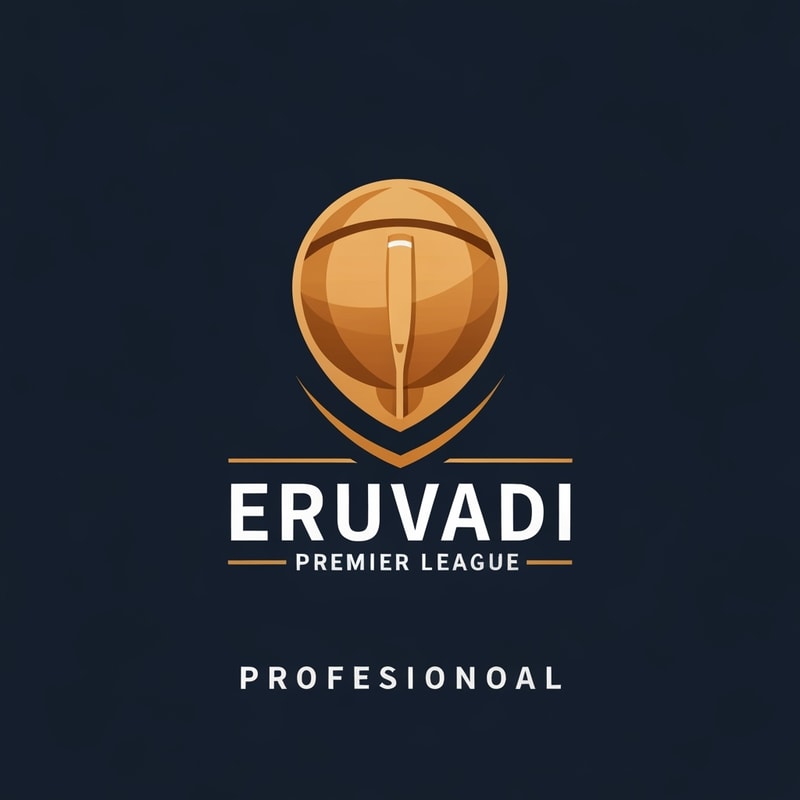 Professional logo design. CRICKET LOGO WITH ERUVADI PREMIER LEAGUE 