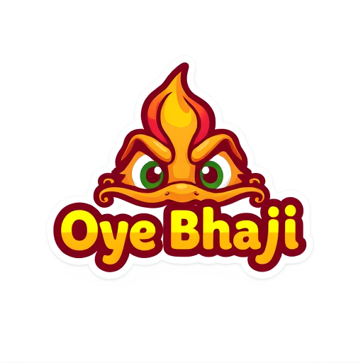 Professional logo design. FOOD VAN LOGO NAME OYE BHAJI WITH EYES CATCHING COLOUR OR VAN STICKER 