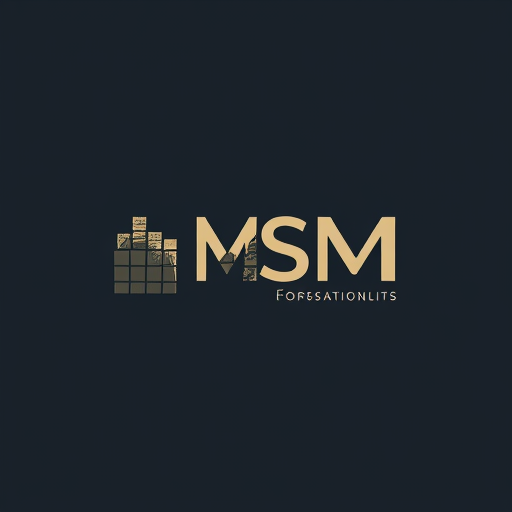Professional logo design. MSM tiles company with a subtle reference to tiles present in the logo