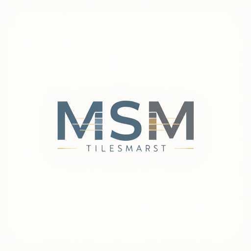Professional logo design. MSM tiles company with a subtle reference to tiles present in the logo