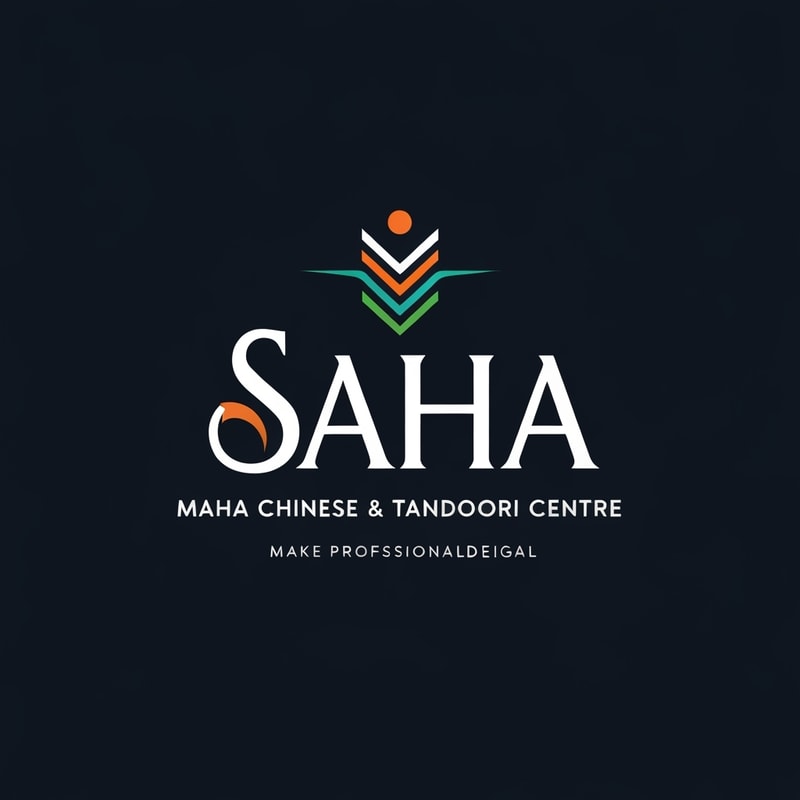 Professional logo design. make a logo for "Saha Chinese and Tandoori Centre"