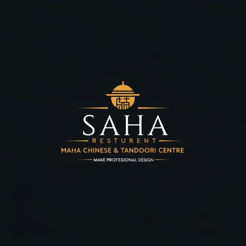 Professional logo design. make a resturent logo for "Saha Chinese and Tandoori Centre"