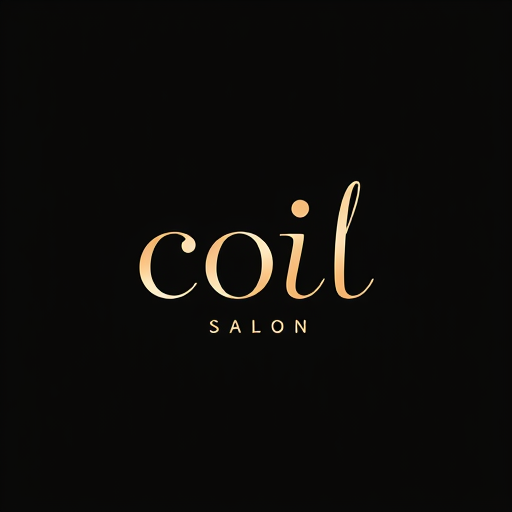 Professional logo design. design a logo on coil . Coil Salon is a modern beauty space dedicated to celebrating natural hair textures, specializing in wavy, curly, and coily styles. We offer expert cuts, treatments, and styling tailored to enhance and protect curls. Our target audience is women who embrace their natural texture and seek professional care, confidence, and a fresh, stylish look in a welcoming environment .modern, elegant, and clean typography to keep it fresh and stylish