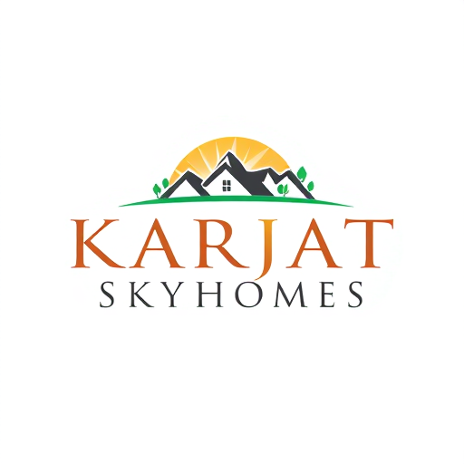 Professional logo design. a logo for a real estate company named karjat skyhomes which deals with multiple project including villas , farmhouse and agricultural lands