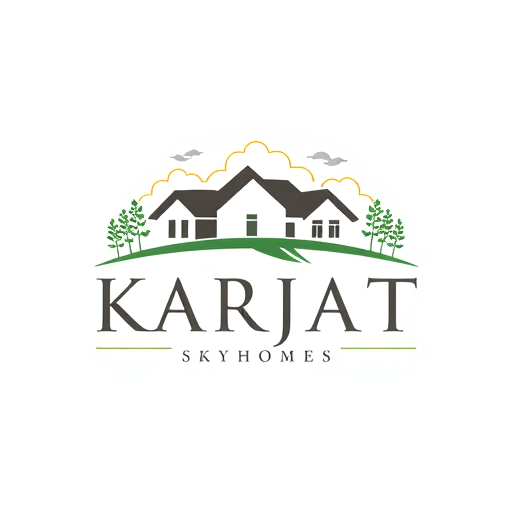 Professional logo design. a logo for a real estate company named karjat skyhomes which deals with multiple project including villas , farmhouse and agricultural lands