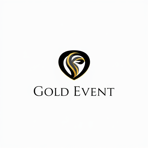 Professional logo design. Minimalist logo for an event management company named "Gold Event": Abstract representation of a sophisticated event, Gold and Black, Elegant sans-serif font. Design with a touch of modern luxury, Clean lines and subtle gradients, Solid background.