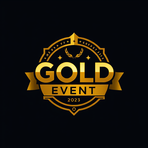 Professional logo design. create a logo in the title as GOLD EVENT.