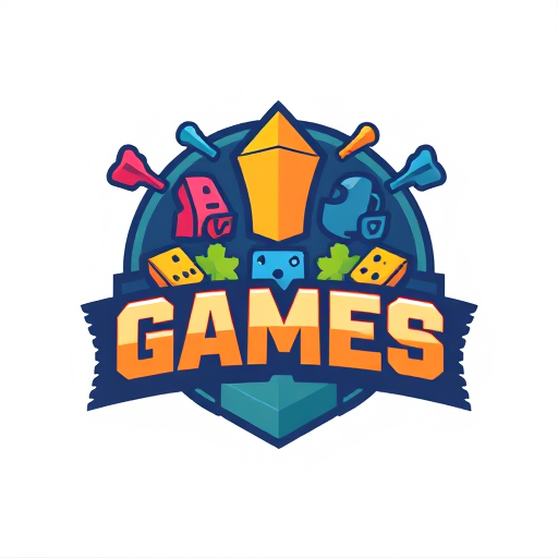 Professional logo design. Board Games illustration