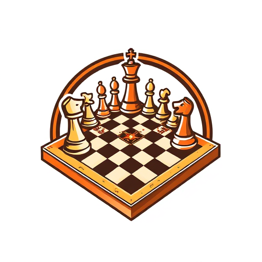Professional logo design. carrom, chess board Games illustration