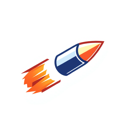 Professional logo design. bullet travelling in air